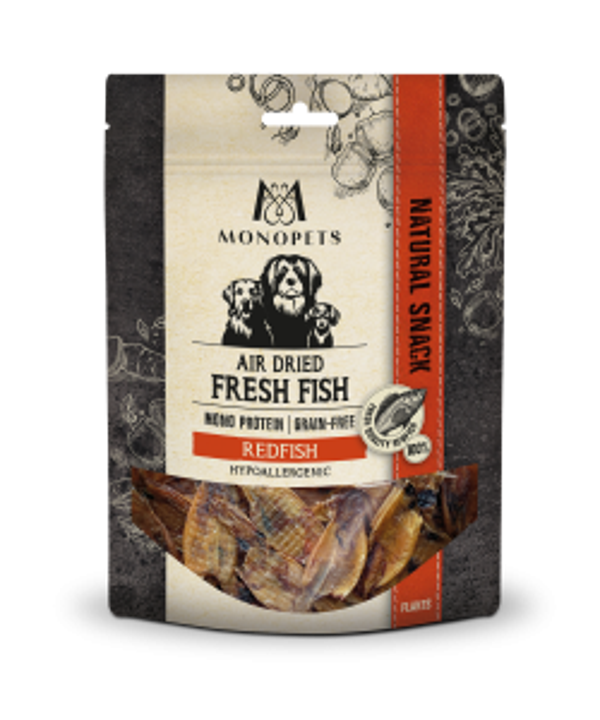 Monopets Fresh Fish air dried snacks redfish flakes 70gram