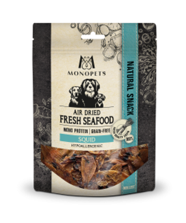 Monopets Fresh Fish air dried snacks seafood squid 4x70gram