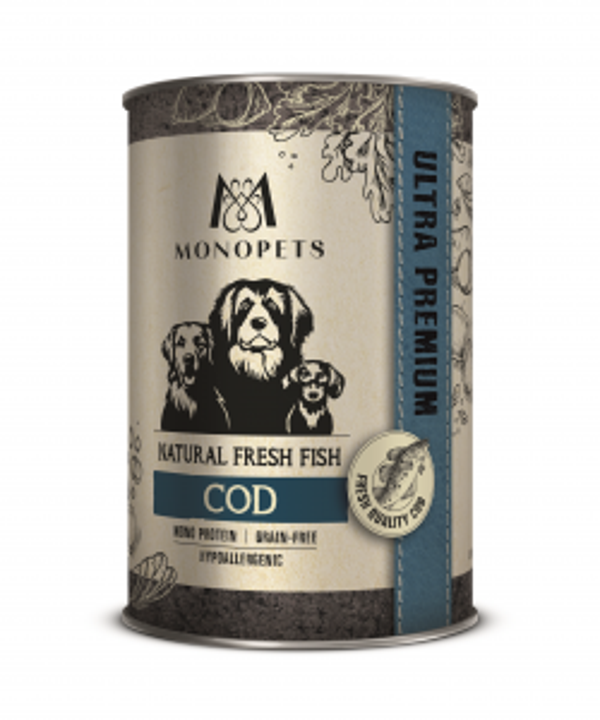 Monopets Fresh Fish can cod 6x400gram