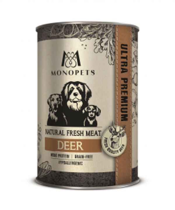Monopets Fresh Meat can deer 6x400gram