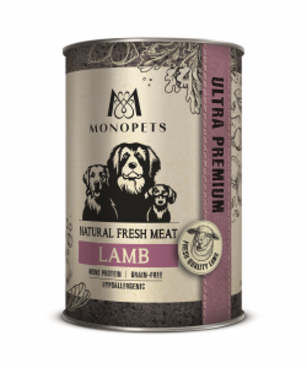 Monopets Fresh Meat can lamb 6x400gram