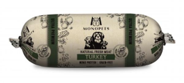 Monopets Fresh Meat dog sausage turkey 12x600gram