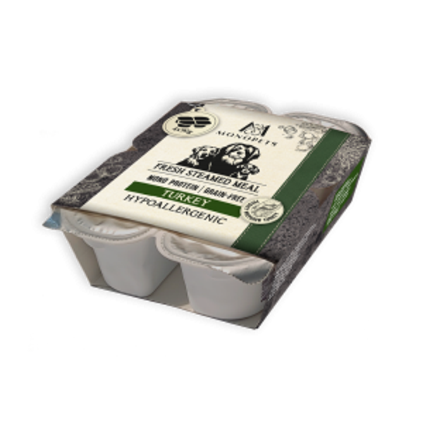 Monopets Fresh Meat steamed turkey 5x4x90gram
