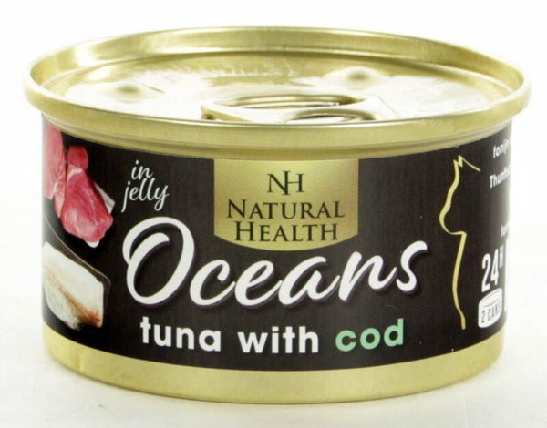 Natural Health Cat Oceans Tuna & Cod 24x85gram