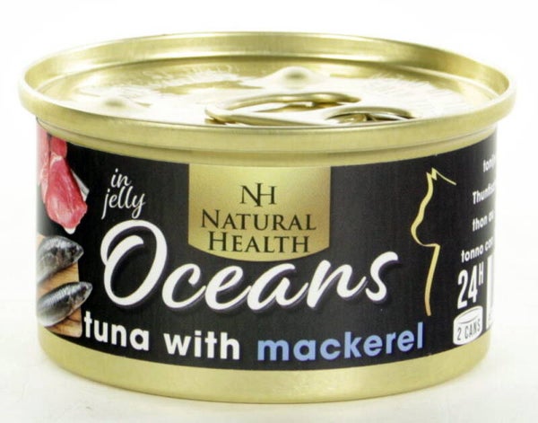 Natural Health Cat Oceans Tuna & Mackerel 24x85gram