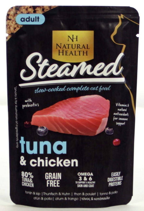 Natural Health Cat Steamed Tuna 12x85gram