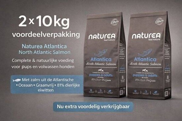 Naturea Ethos atlantica Salmon 2x10kg Voordeelverpakking