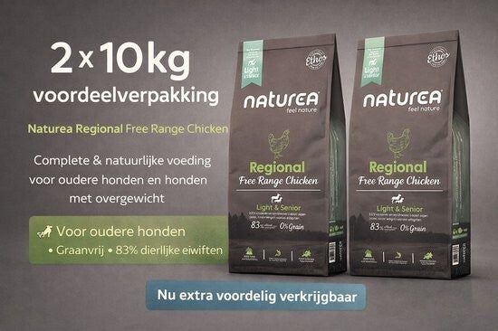 Naturea Ethos Light/Senior Chicken 2x10kg Voordeelverpakking