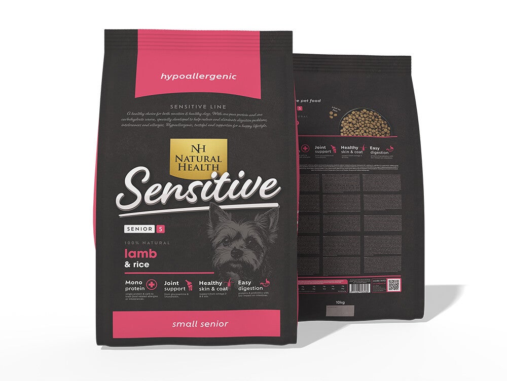 Natural Health Dog Lamb & Rice Senior Small Bites 10kg