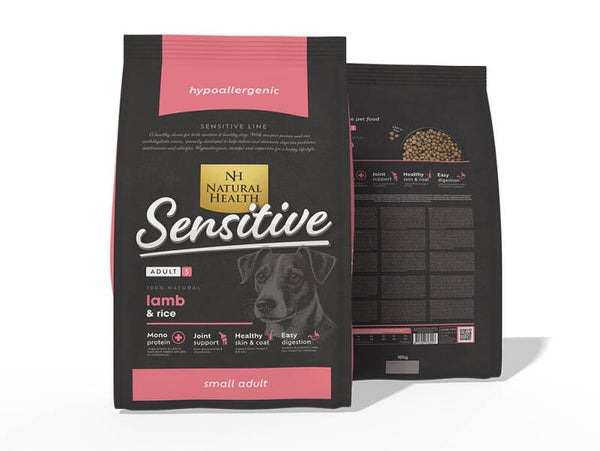 Natural Health Dog Lamb & Rice Small Bite 10kg