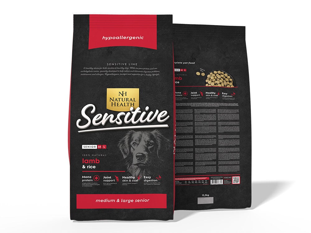 Natural Health Dog Lamb & Rice Senior 12,5kg