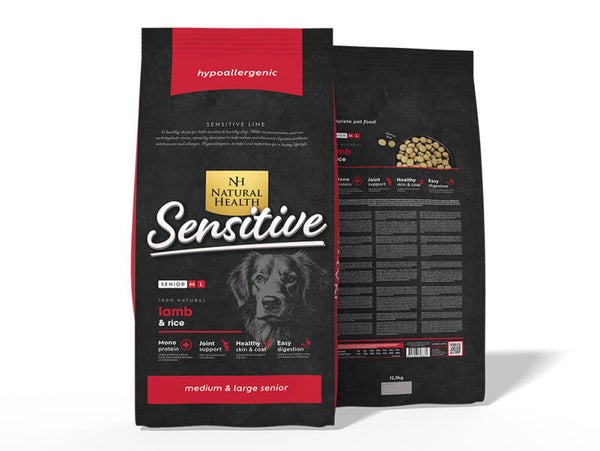 Natural Health Dog Lamb & Rice Senior 12,5kg