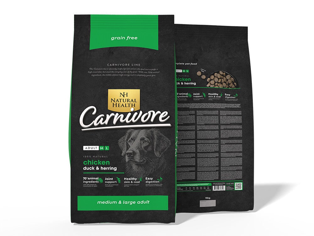 Natural Health Dog Carnivore Adult 15kg