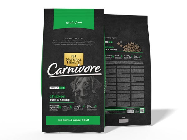 Natural Health Dog Carnivore Adult 15kg