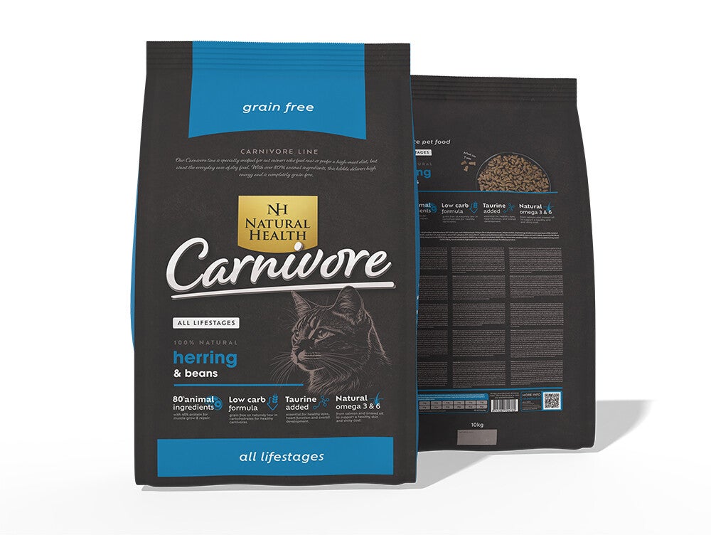 Natural Health Cat Carnivore Fish&Beans 10kg