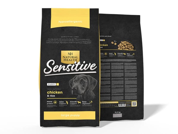 Natural Health Dog Chicken & Rice Puppy Large Bite 12,5kg