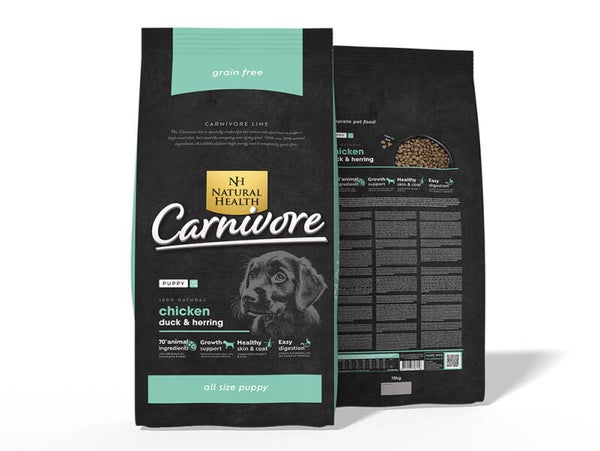Natural Health Dog Carnivore Puppy 15kg