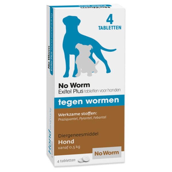 Exitel Plus no worm hond >0,5kg 4tabletten
