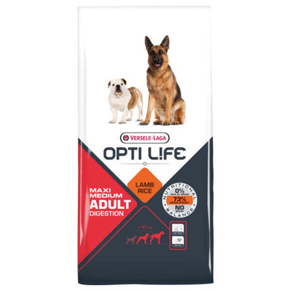 Opti Life Adult Digestion Medium-Maxi 12,5kg