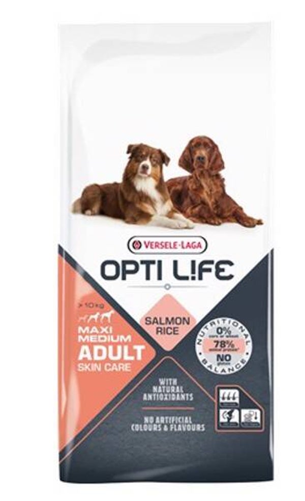 Opti Life Adult Skin Care Medium-Maxi 12,5kg