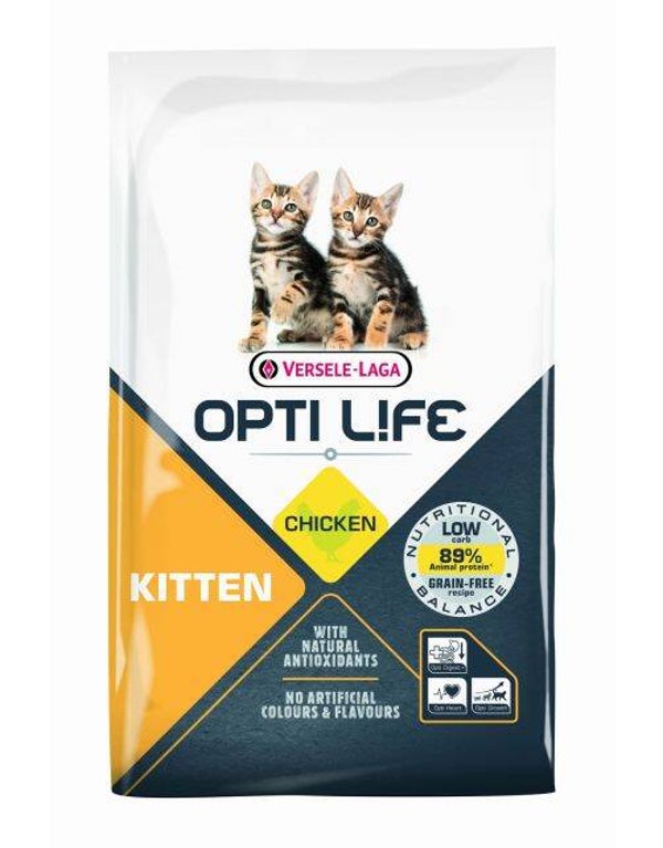 Opti Life Cat Kitten Kip 7,5kg