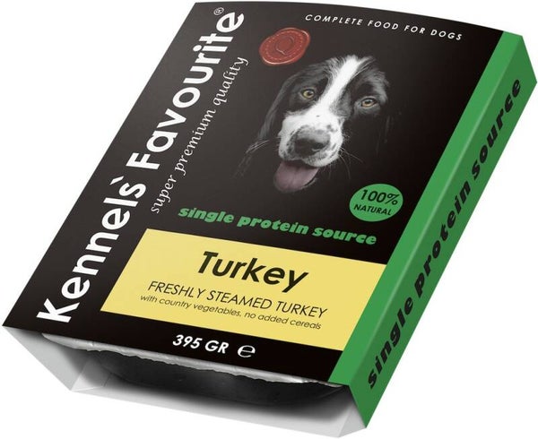Kennels Favourite Steamed Turkey 10x395gram