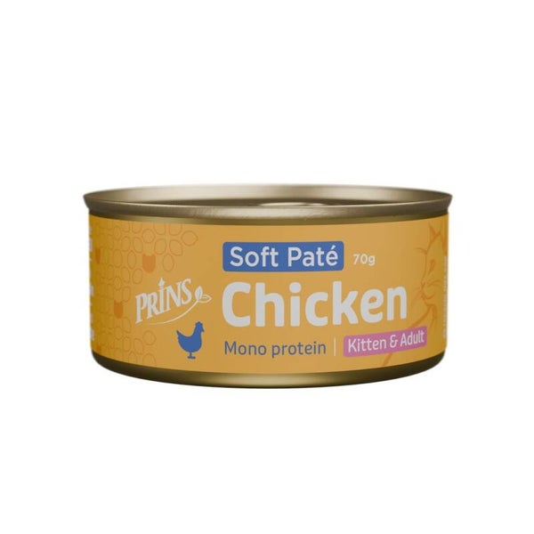 Prins Cat Wet food Chicken Soft Paté 24x70gram