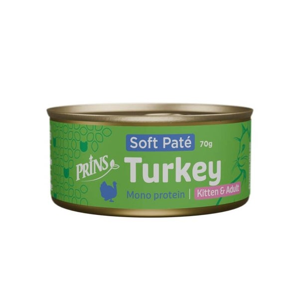 Prins Cat Wet food Turkey Soft Paté 24x70gram