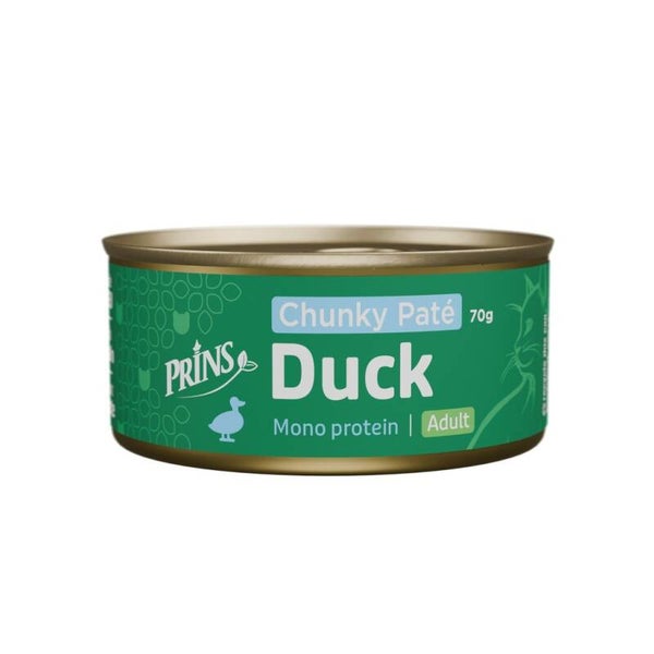 Prins Cat Wet food Duck Chunky Paté 24x70gram