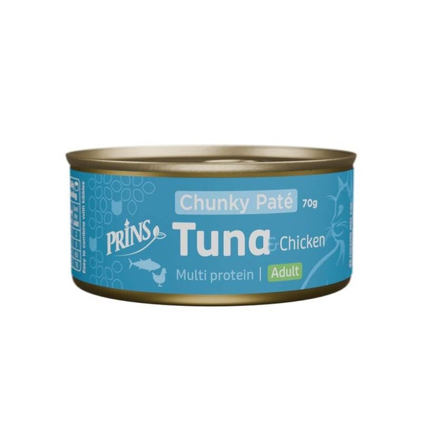 Prins Cat Wet food Tuna&Chicken Chunky Paté 24x70gram