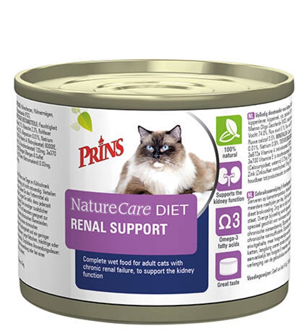 Prins NatureCare dieet cat renal support 6x200gram