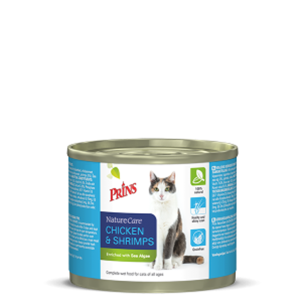 Prins NatureCare cat chicken&shrimps 6x200gram