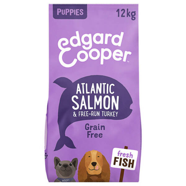 Edgard & cooper Puppy Graanvrij Zalm Kalkoen 12kg