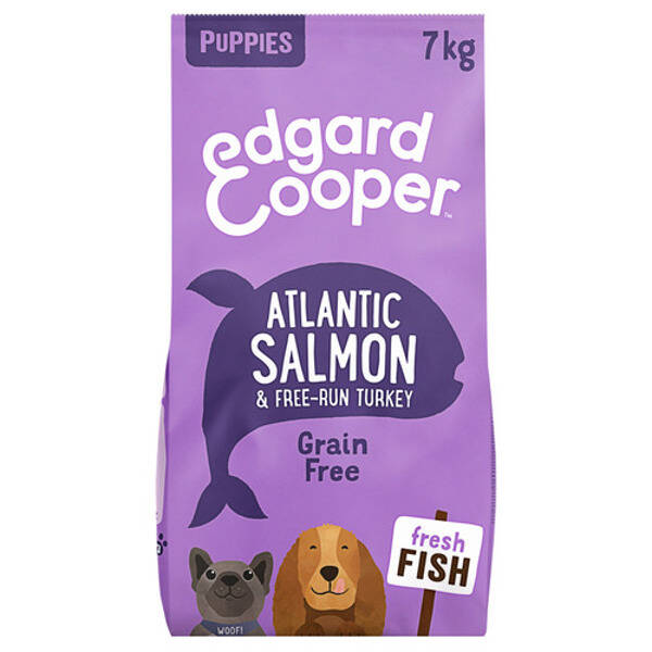 Edgard & cooper Puppy Graanvrij Zalm Kalkoen 7kg