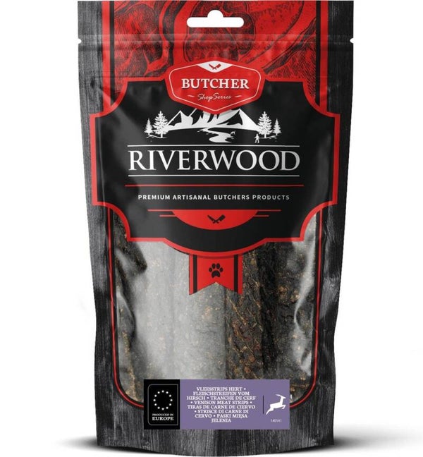 Riverwood Butcher Vleesstrips Hert 6x150gram