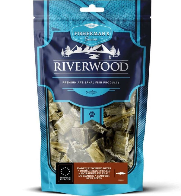 Riverwood Fisherman Kabeljauwhuid Bites 6x100gram