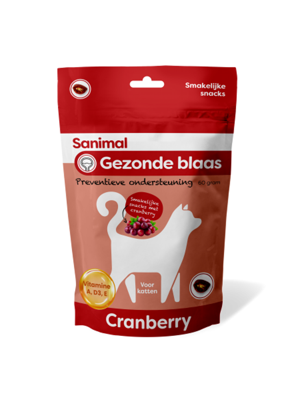 Sanimal gezonde blaas snacks kat 60gram