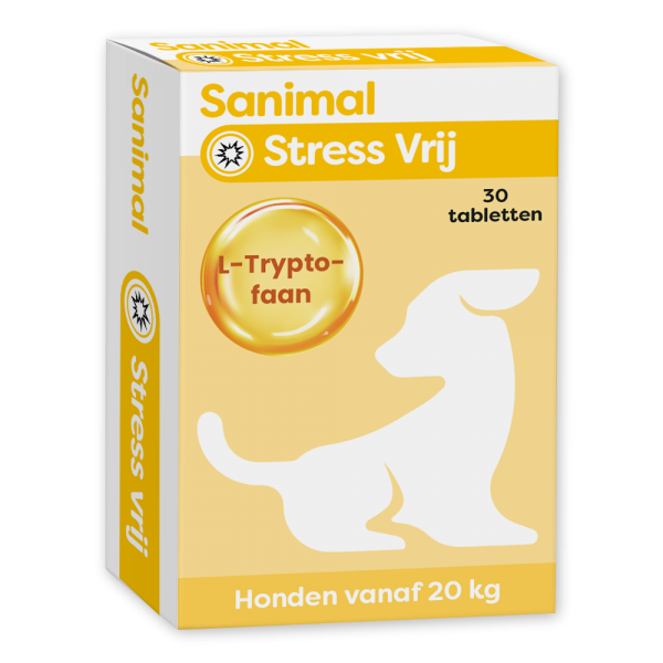 Sanimal stressvrij tabletten vanaf 20kg hond 30tablletten
