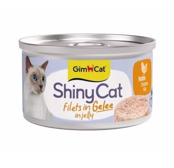 Gimcat ShinyCat Filets in jelly Kip 24x70gram