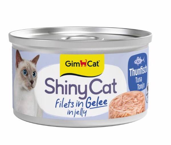 Gimcat ShinyCat Filets in jelly Tonijn 24x70gram