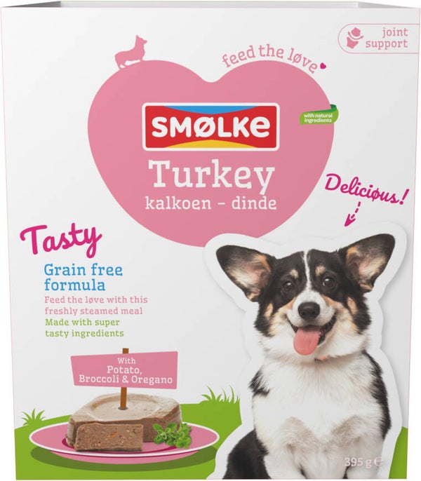 Smolke Vers Gestoomd Kalkoen 10x395gram
