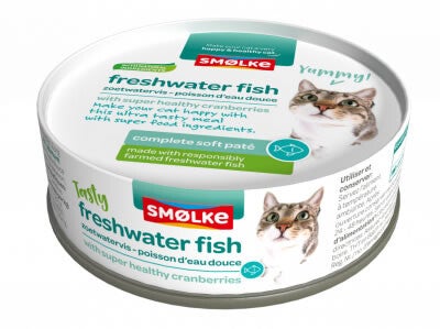 Smolke Soft Paté Kat Vis Zoetwater 24x80gram