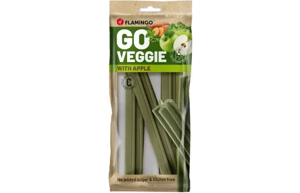 Flamingo Snack Veggie Staaf met appel Groen 150gram