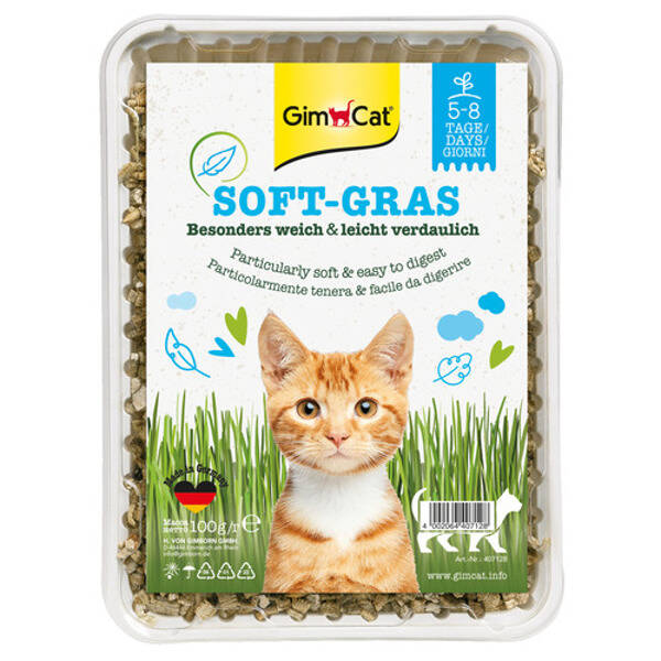 Gimcat Soft-gras Natuur 6x100gram