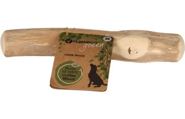 Flamingo Speelgoed Java Stok Kauwhout Lichtbruin medium 15-21cm