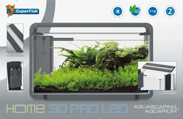 SuperFish aquarium Home Proled zwart 25liter