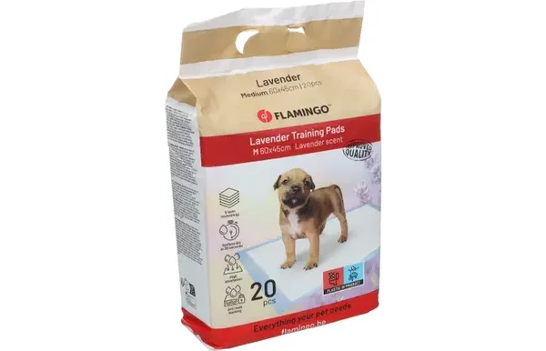 Flamingo Trainingsmat met lavendelgeur Pady Wit 45-60cm 20stuks