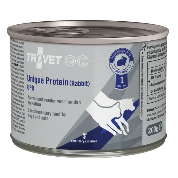 Trovet Unique Protein (Rabbit) dog-cat UPR 6x200gram