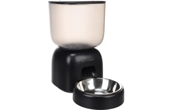 Flamingo Voederautomaat Blido Zwart 3 liter