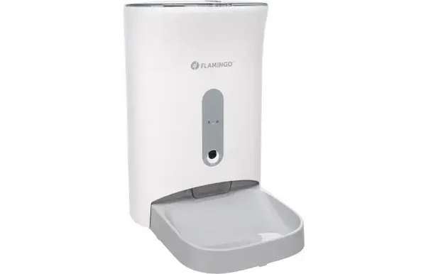 Flamingo Voederautomaat Omega Wit 4,5 liter